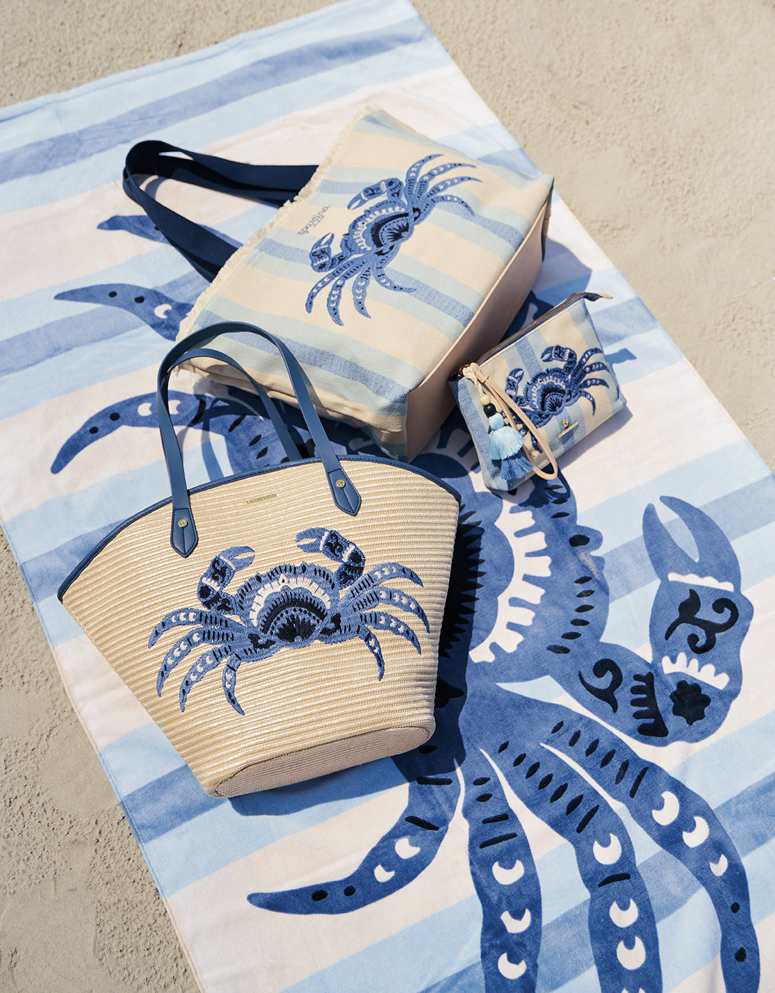  Beach Tote Blue Crab