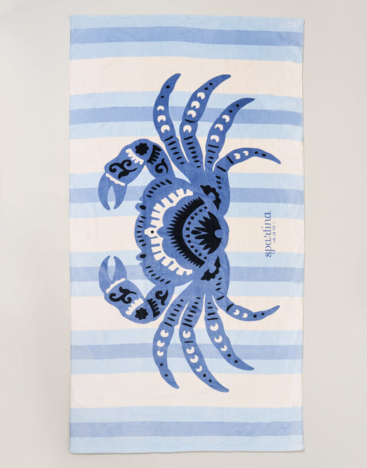  Beach Towel Blue Crab
