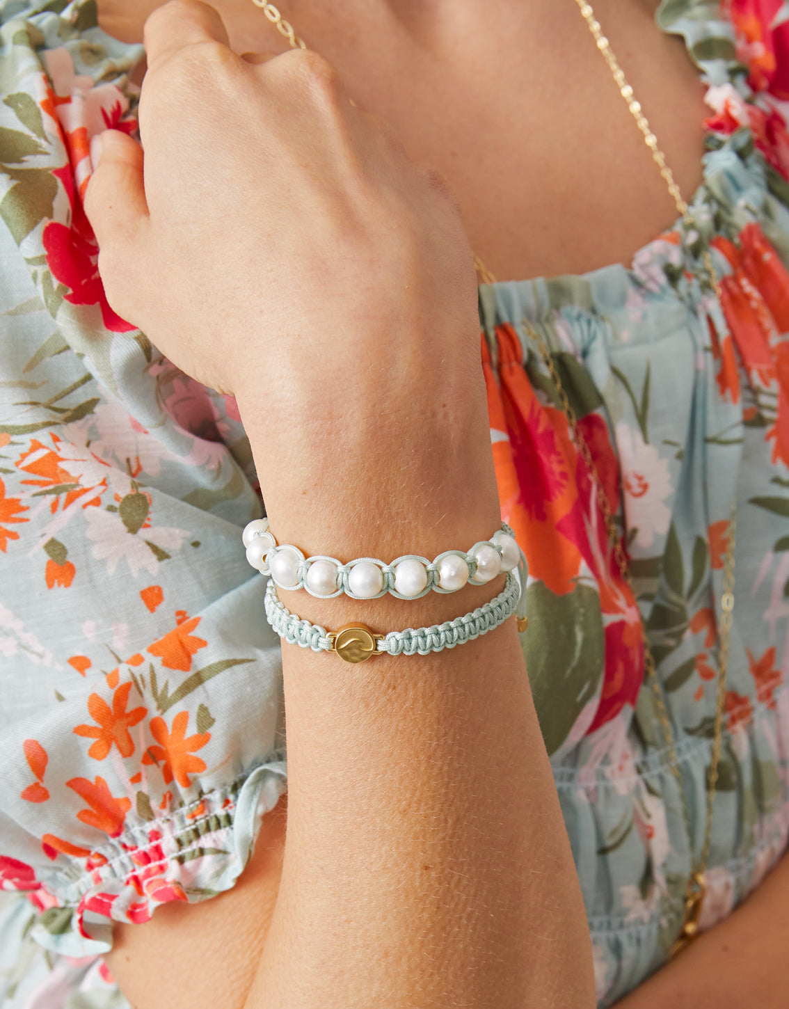  Friendship Bracelet Sea Foam/Wave