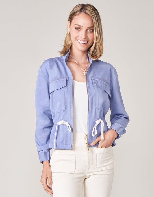  Adia Twill Jacket Coastal Blue