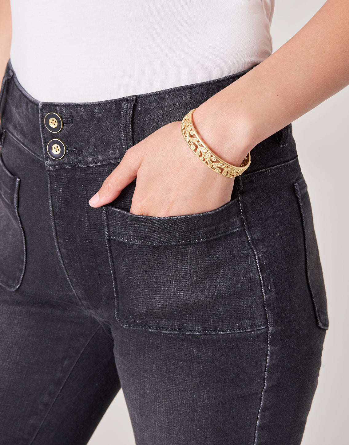  Juliette High Rise Jean Charcoal Wash