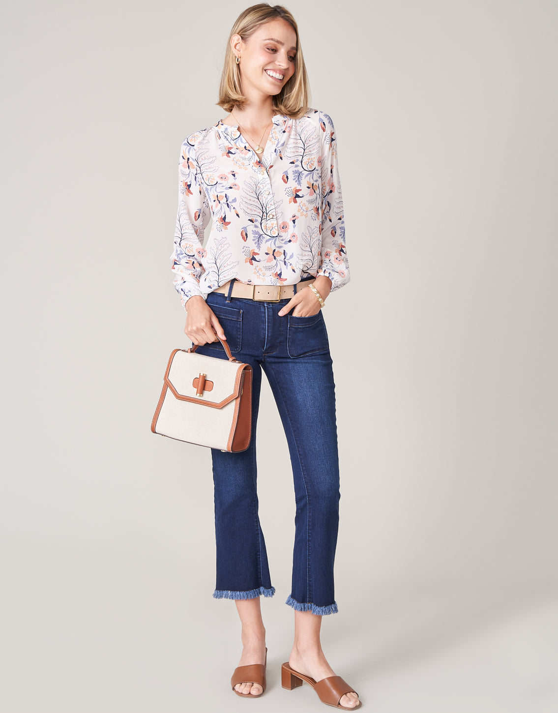  Juliette High Rise Jean Ocean Palm Wash