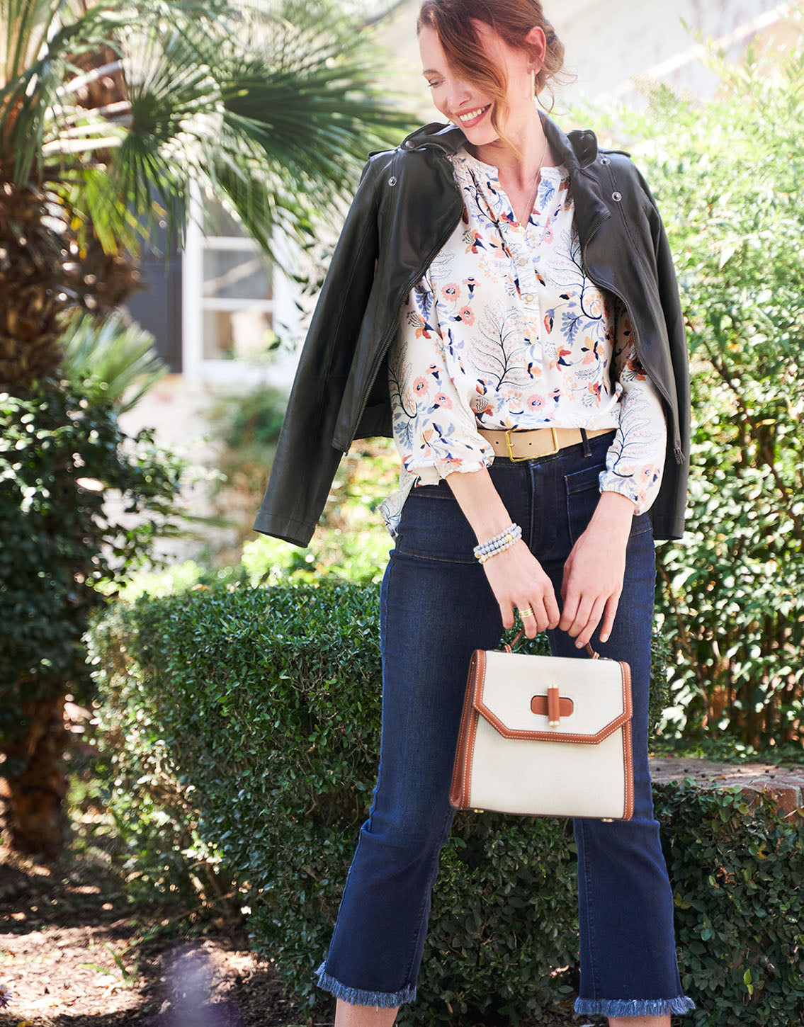  Juliette High Rise Jean Ocean Palm Wash