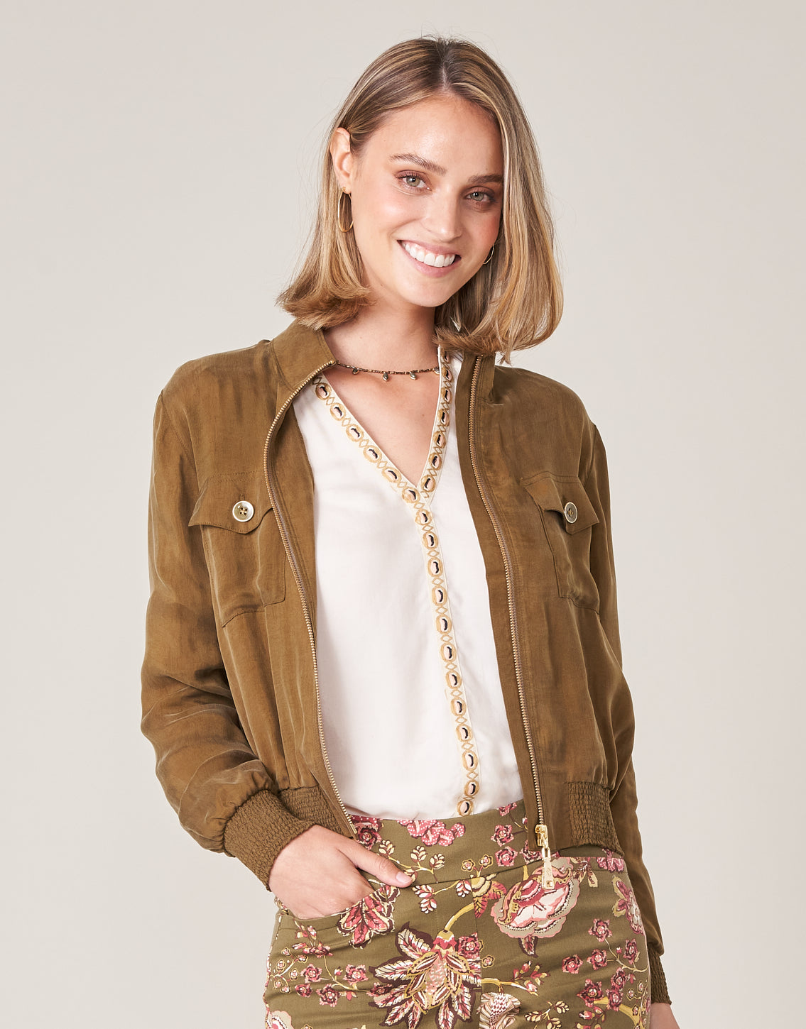  Charleigh Jacket Deep Olive
