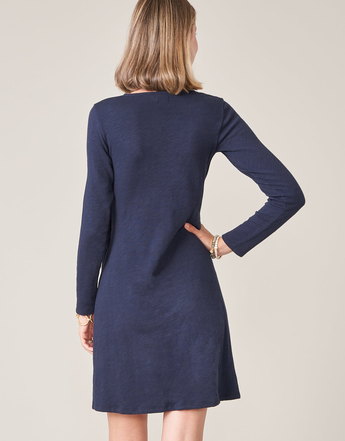  Deanna Wrap Dress Slate Blue