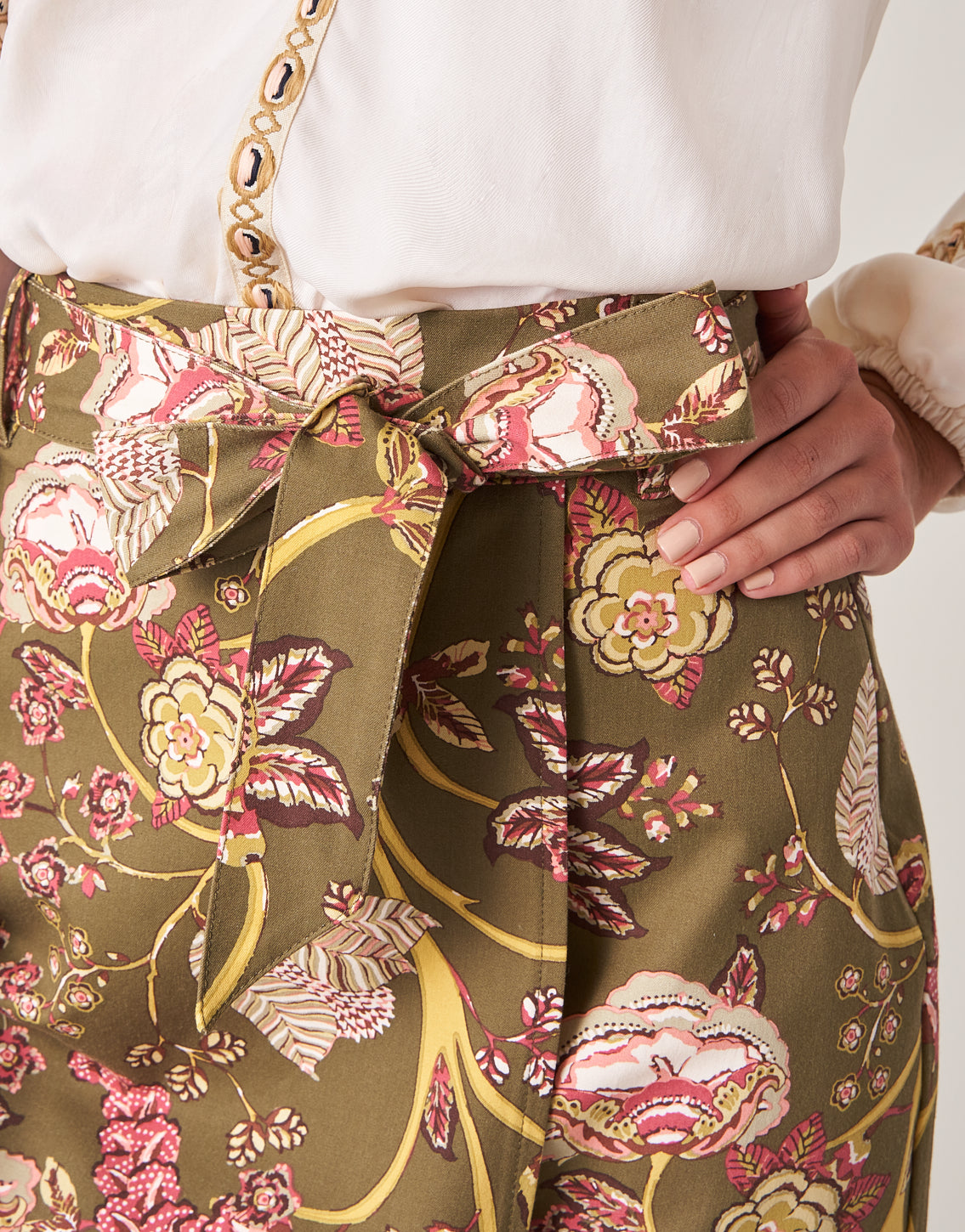  Linden Stretch Skirt Jones Hundred Olive