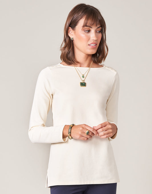 Brooke Knit Top Buttercream