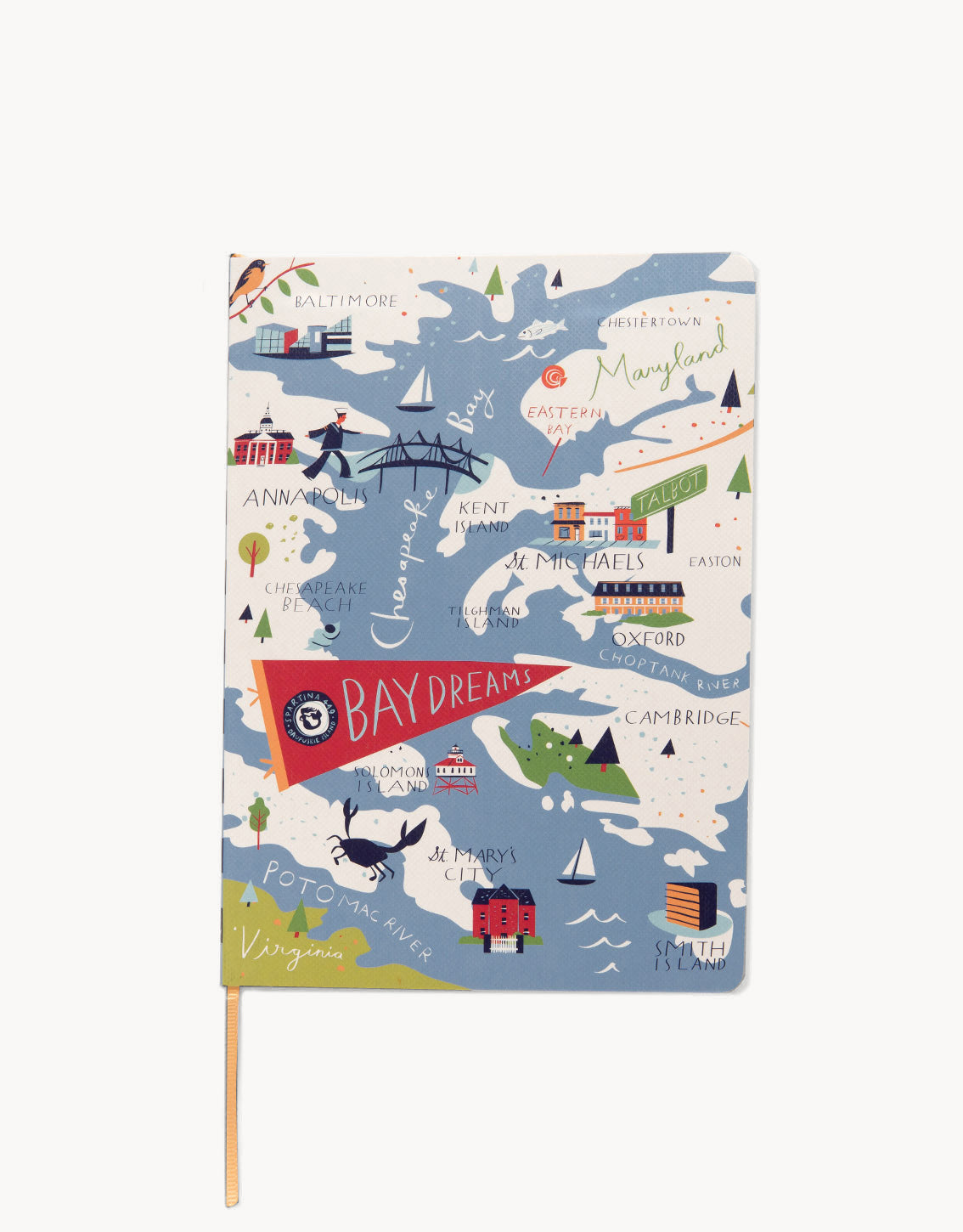  Bay Dreams Ruled Notebook