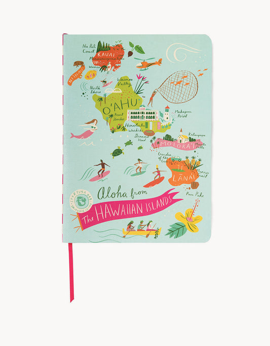  Hawaiian Islands Ruled Notebook