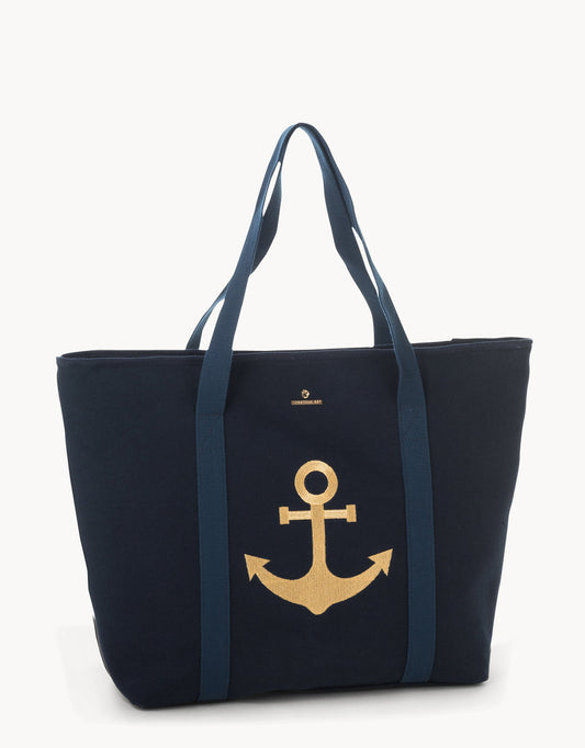  Navy Anchor Cooler Bag