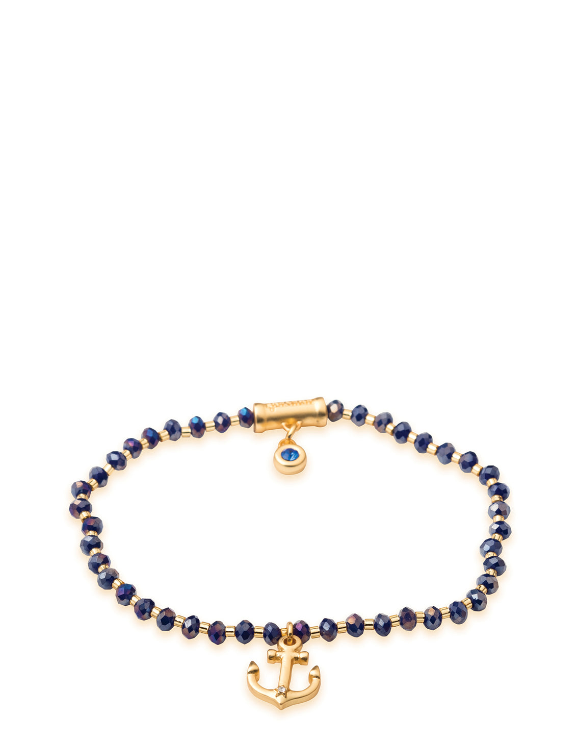  Twinkle Stretch Bracelet Blue/Anchor