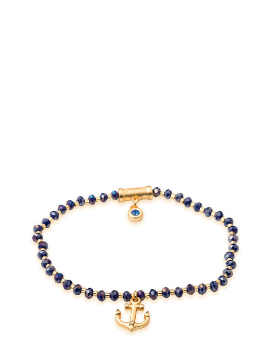  Twinkle Stretch Bracelet Blue/Anchor