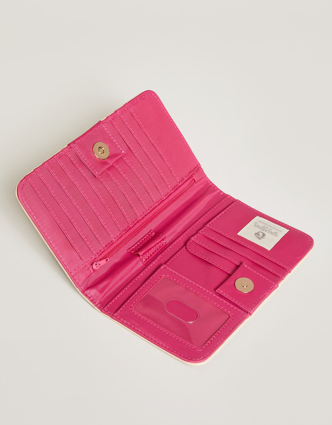  Snap Wallet Navy Stripe