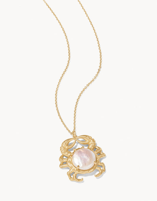  Crabby Necklace Gold/Pearl