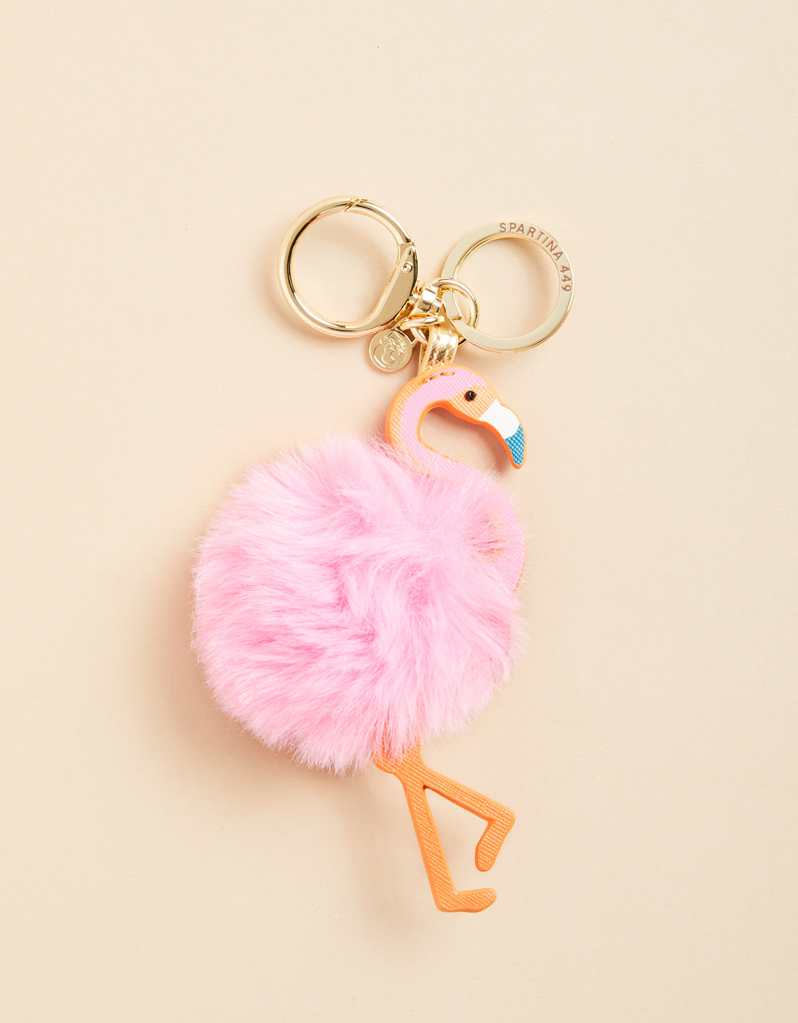  Flamingo Poof Icon Keychain