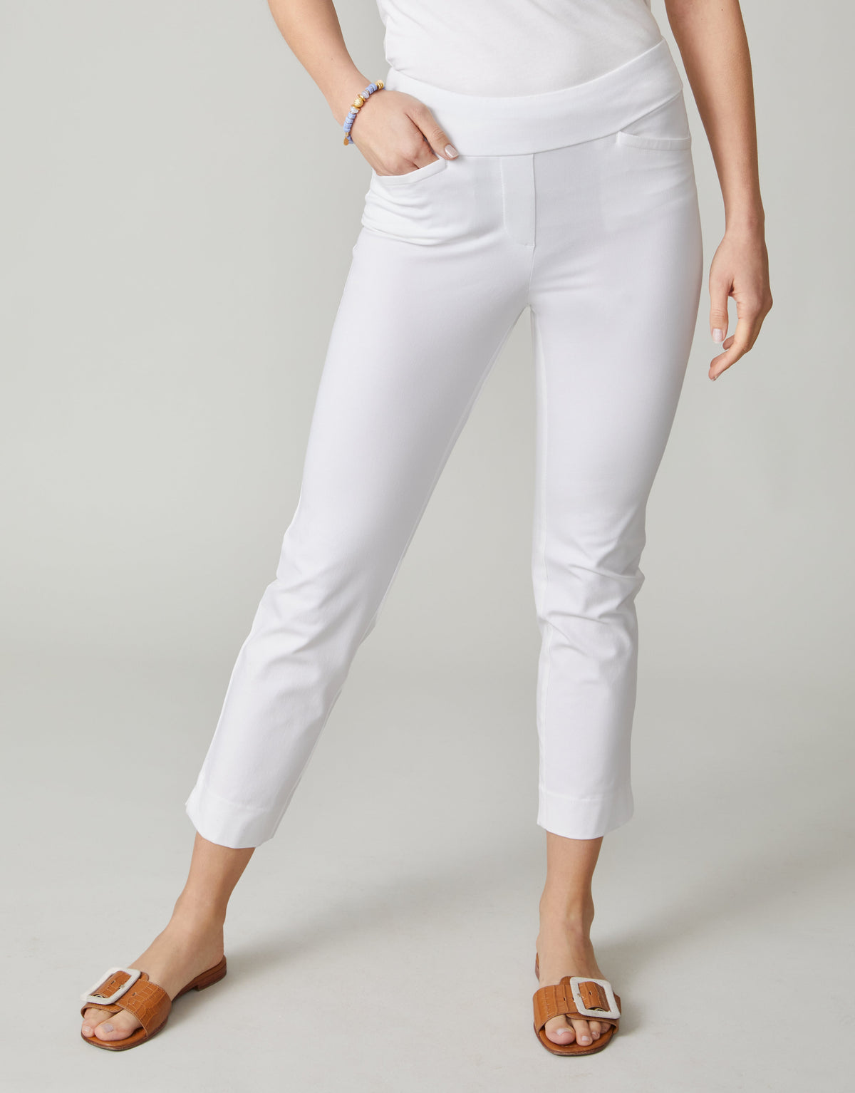  Maren Pull-On Pant Pearl White