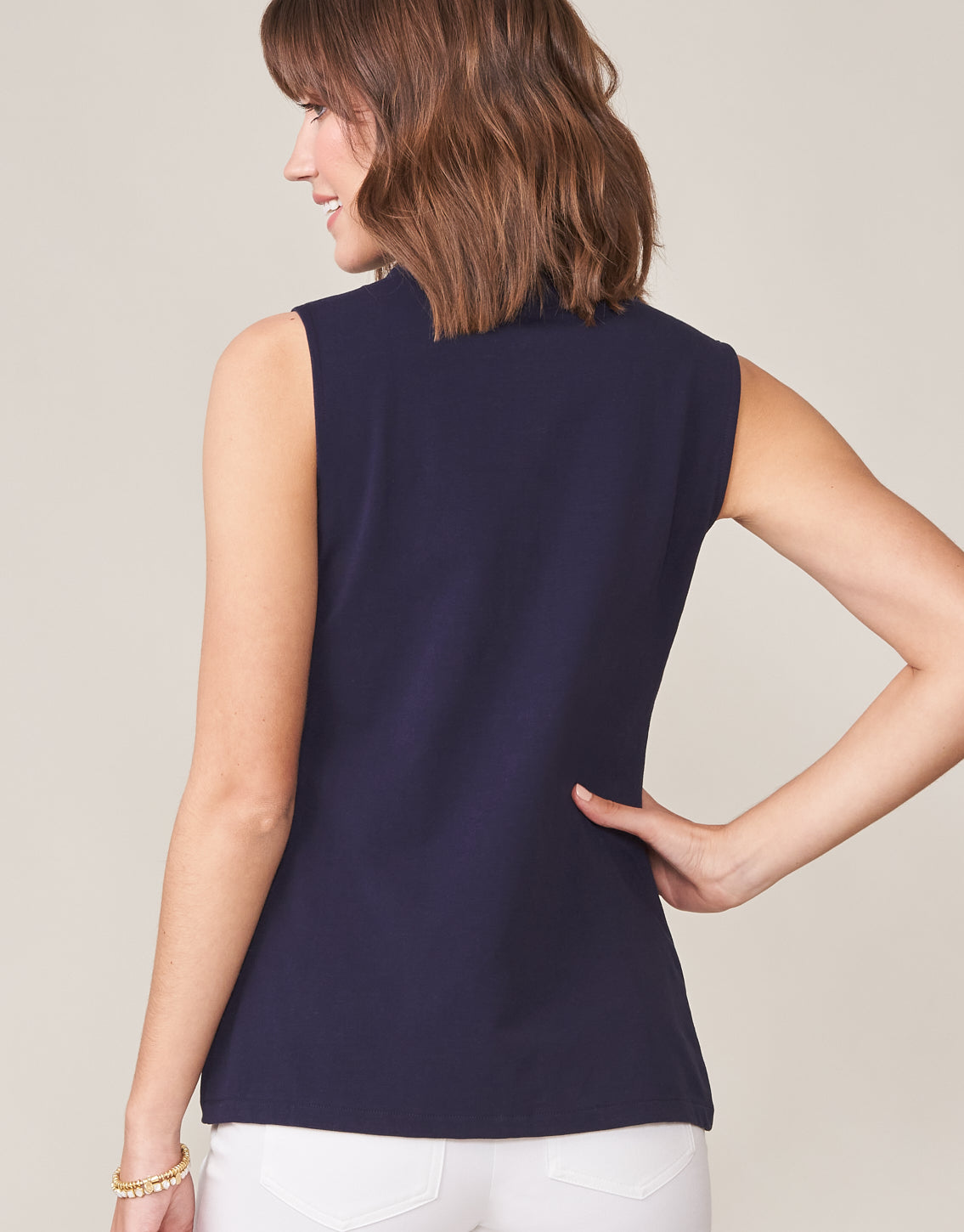  Serena Half-Zip Top Navy