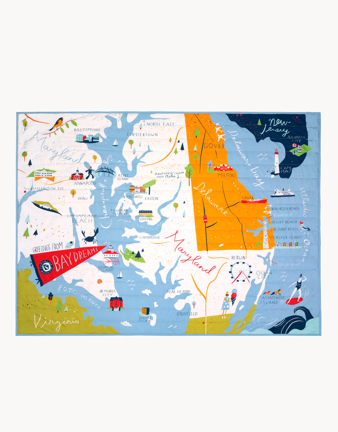  Bay Dreams Quilted Throw