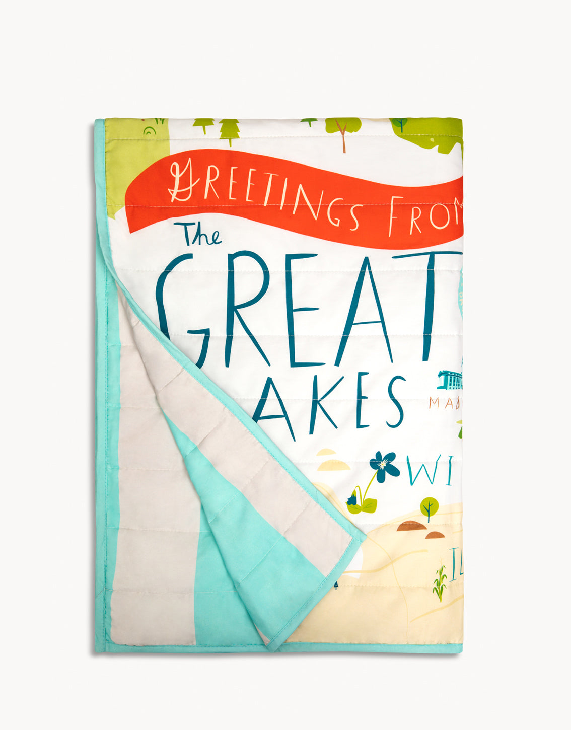 Great Lakes Quilted Throw