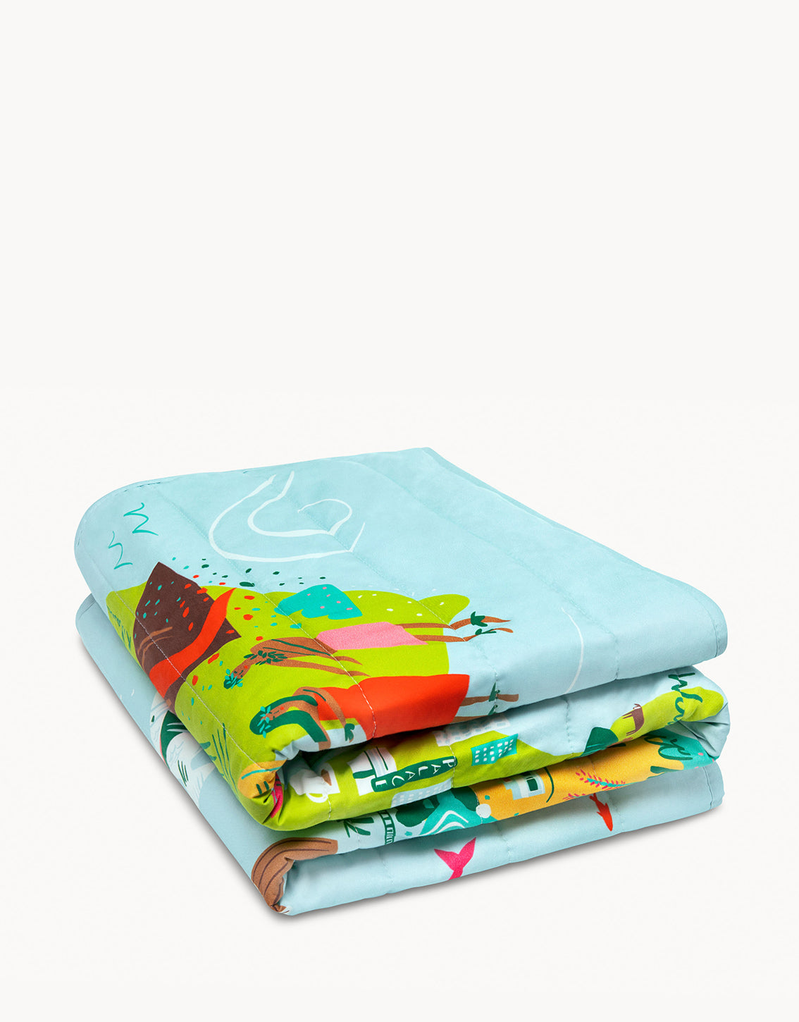  Hawaiian Islands Cotton Quilted Throw