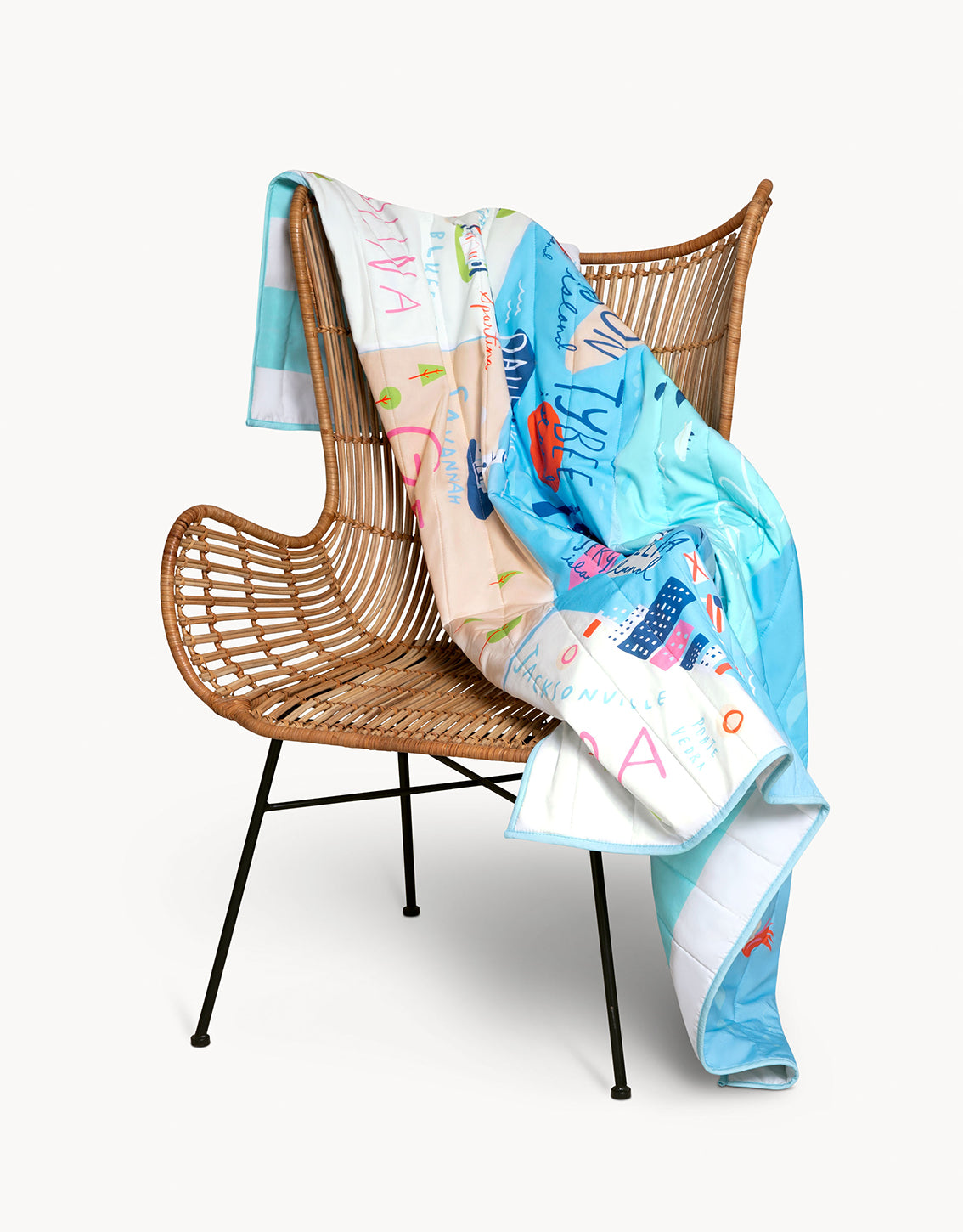  Sea Islands Cotton Quilted Throw