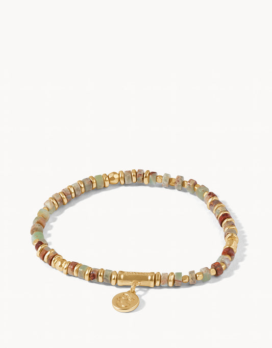  Stretch Bracelet Gold/Brown