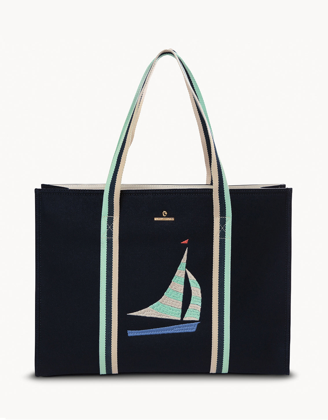 Sailboat Carry All Tote Navy