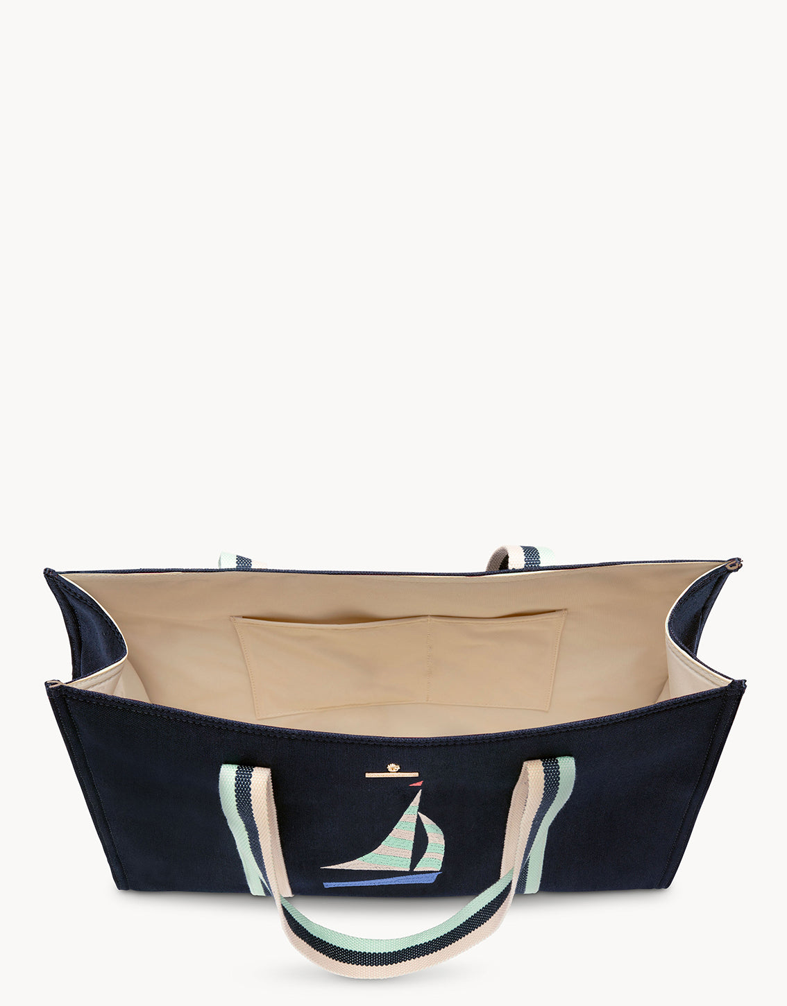  Sailboat Carry All Tote Navy