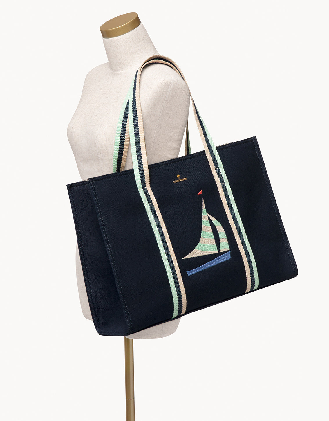  Sailboat Carry All Tote Navy