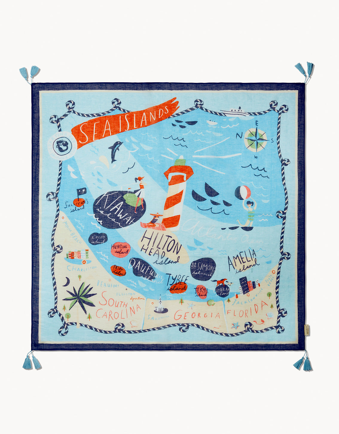  Sea Islands Square Scarf