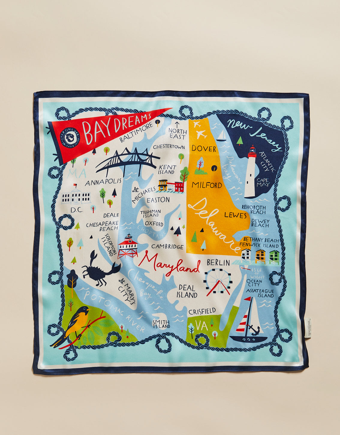  Bay Dreams Silk Scarf