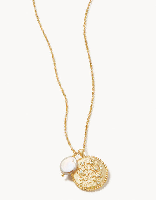  Floret Necklace Gold/Pearl