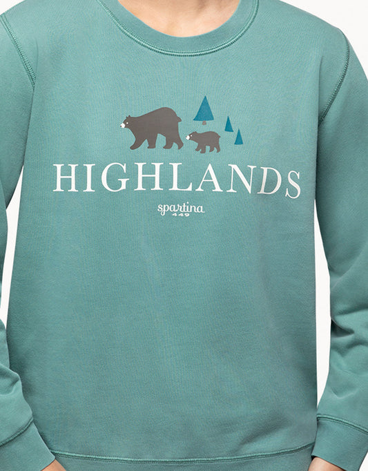 Highlands Sweatshirt Alpine Green Bear