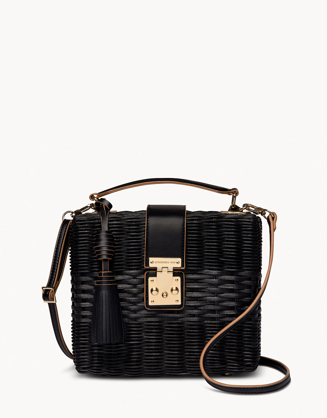  Rattan Box Bag Black
