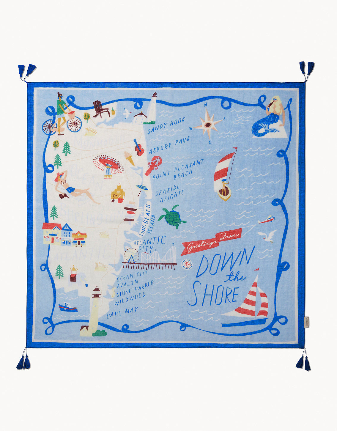  Square Scarf Down The Shore