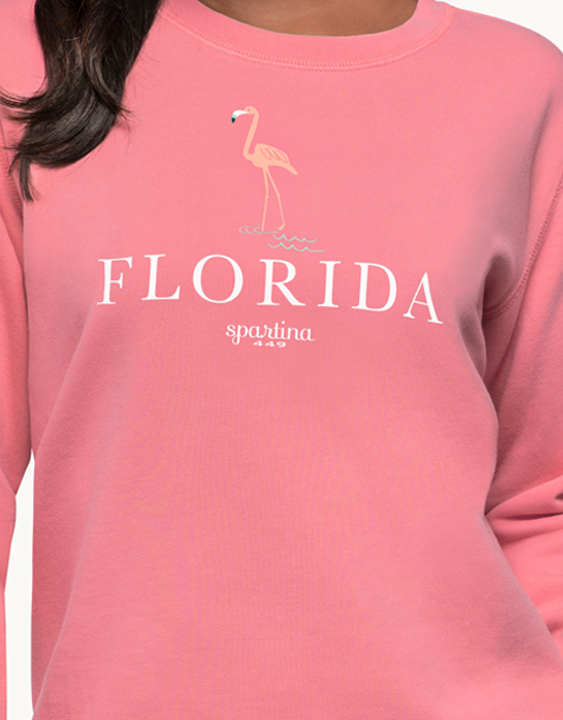  Florida Sweatshirt Pink Flamingo