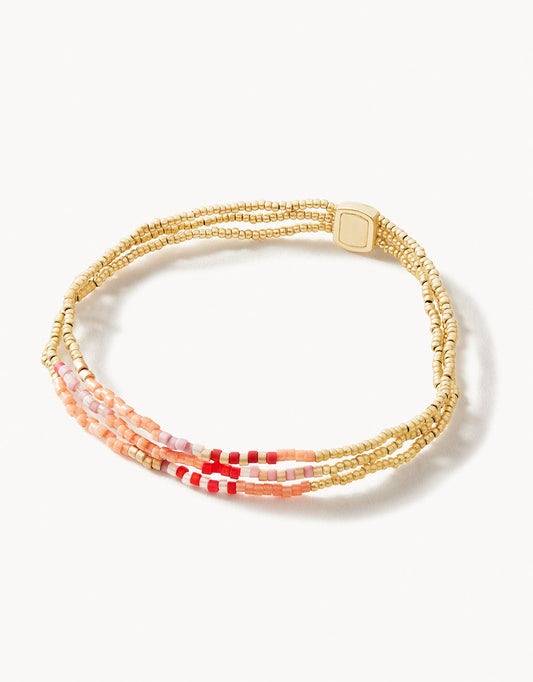  Triple Bitty Bead Stretch Bracelet