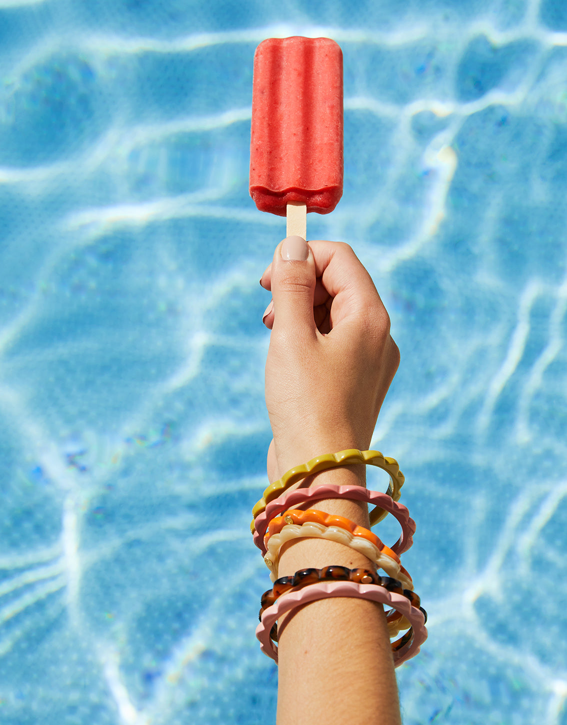  Mod Daisy Stacking Bangle Set Cream/Tortoise/Blush