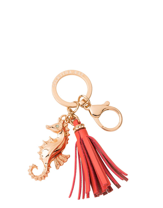  Seahorse Keychain Coral