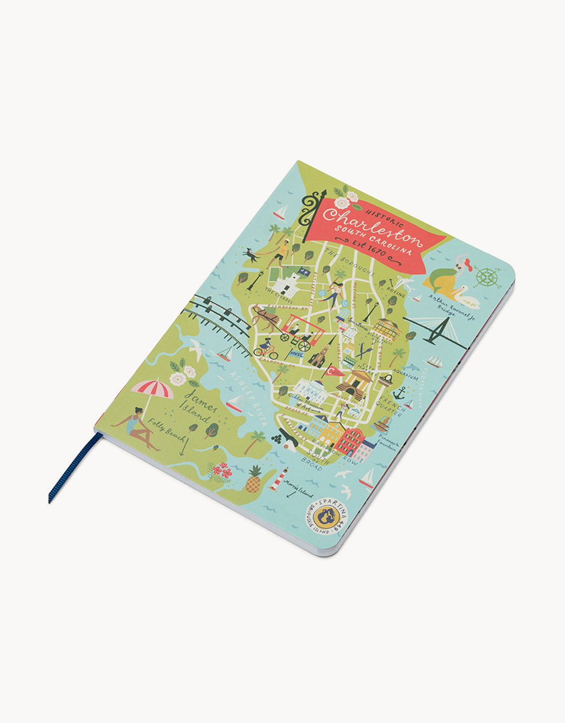  Charleston Ruled Notebook