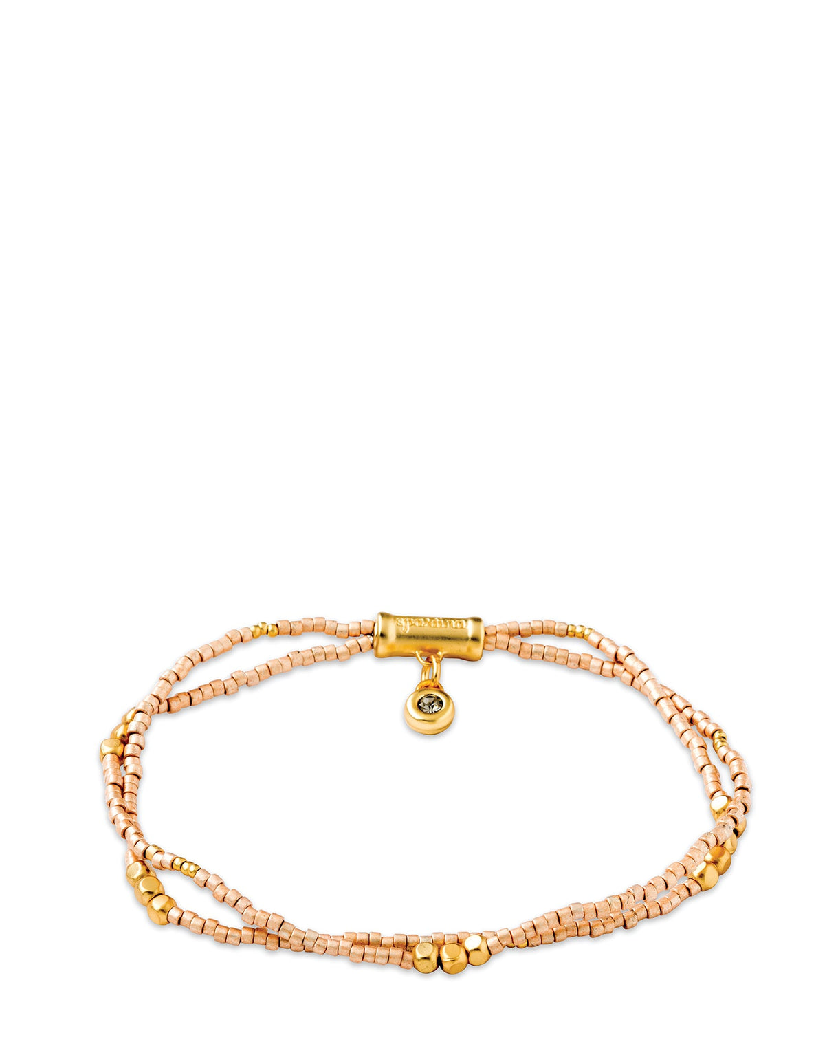  Double Bitty Stretch Bracelet Light Rose