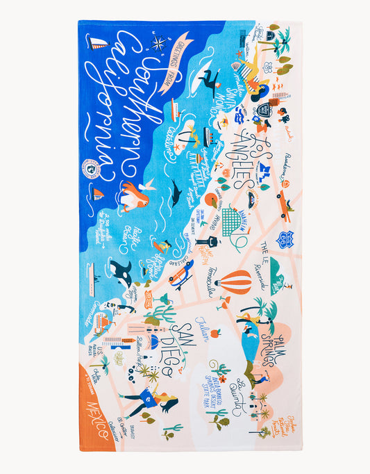  Southern California Beach Towel