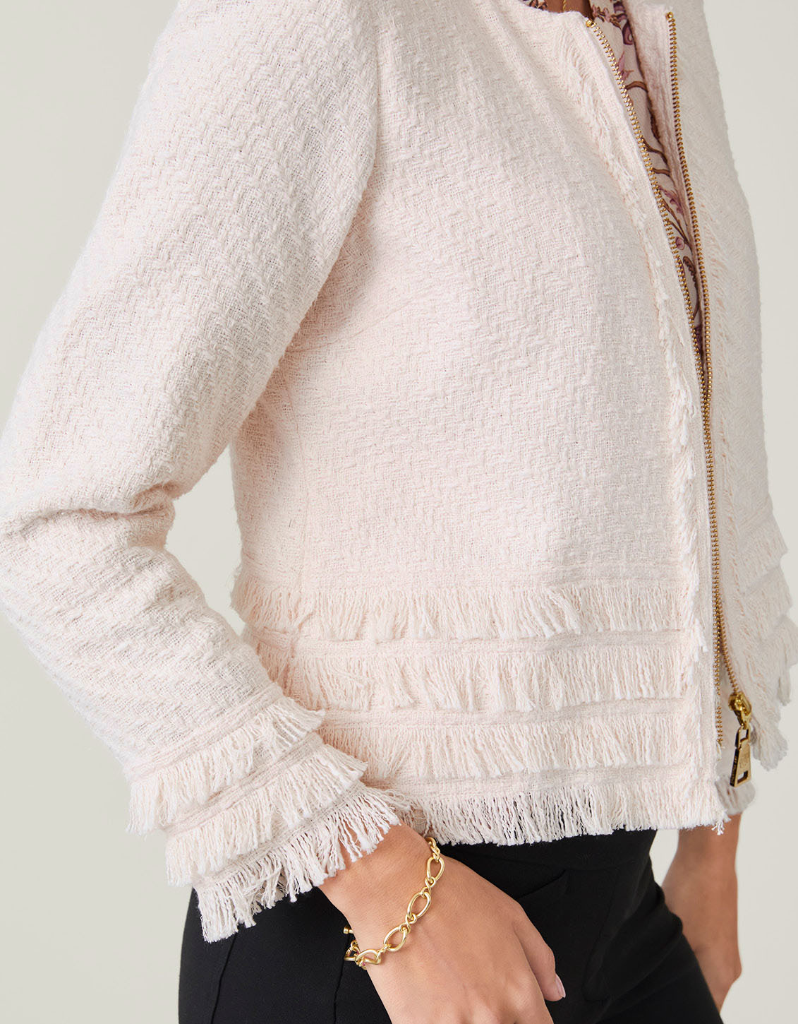  Harper Tweed Jacket Champagne