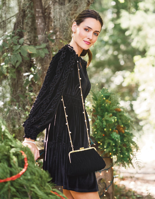  Wilenna Velvet Dress Black