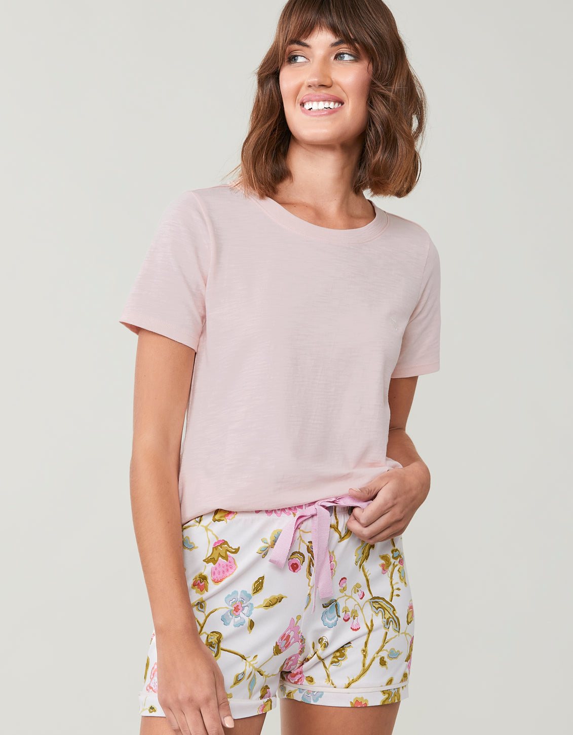  Sea Breeze Slub Tee Strawberry Cream