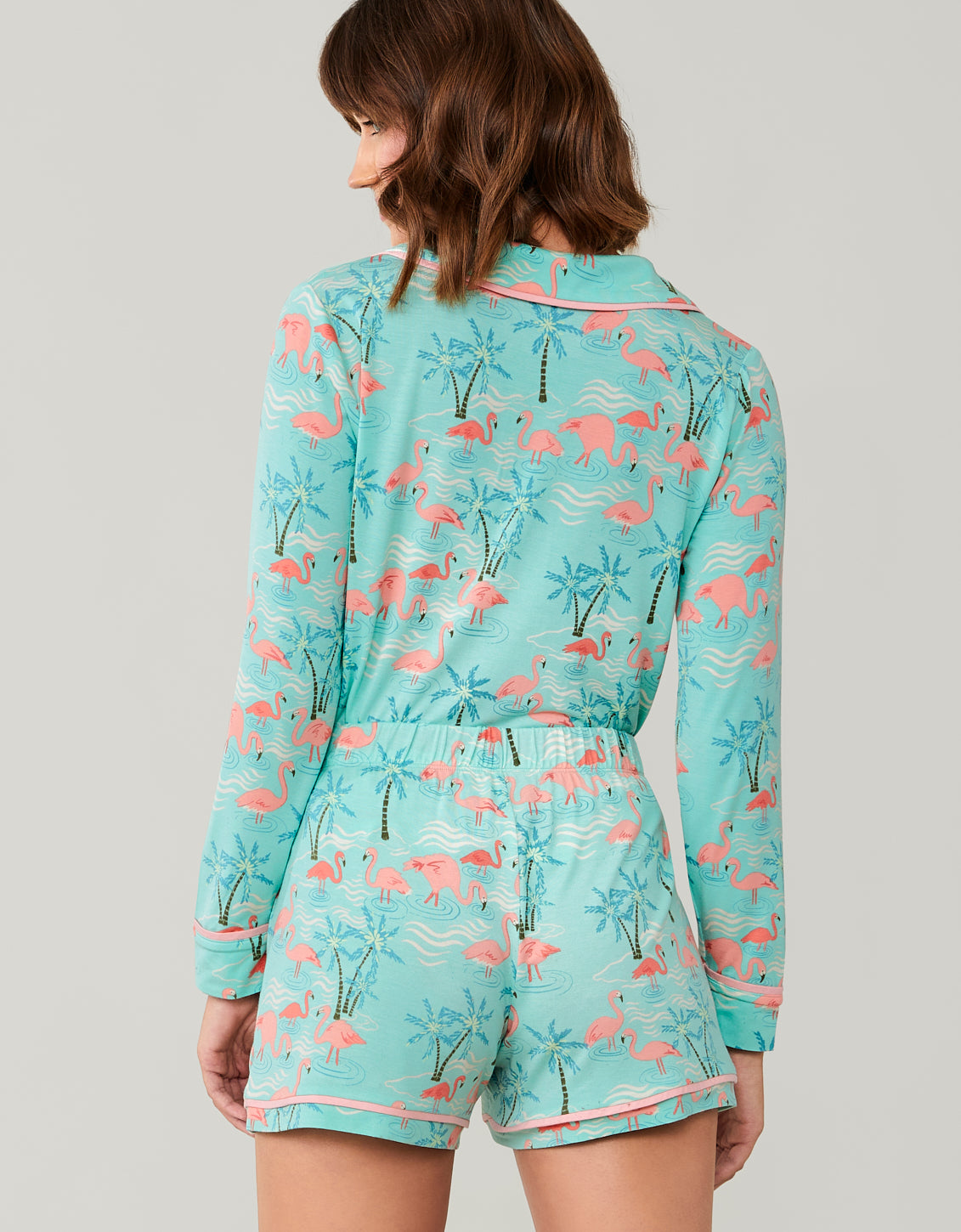  Pajama Short Flamingos
