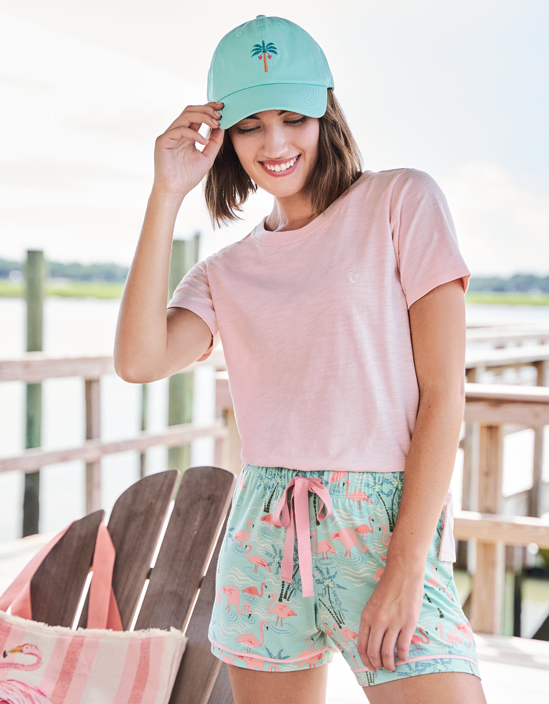  Sea Breeze Slub Tee Strawberry Cream