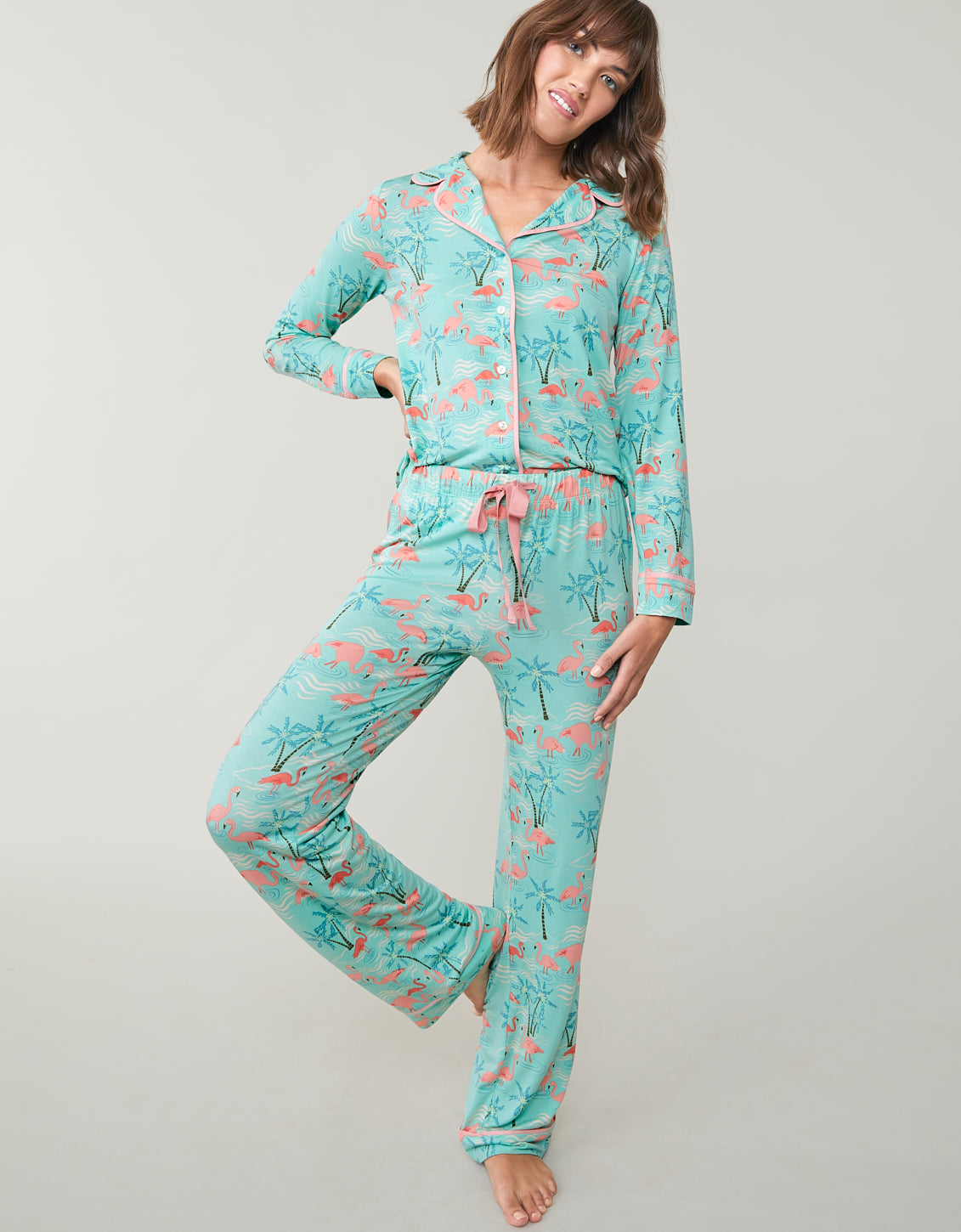  Pajama Pant Flamingos