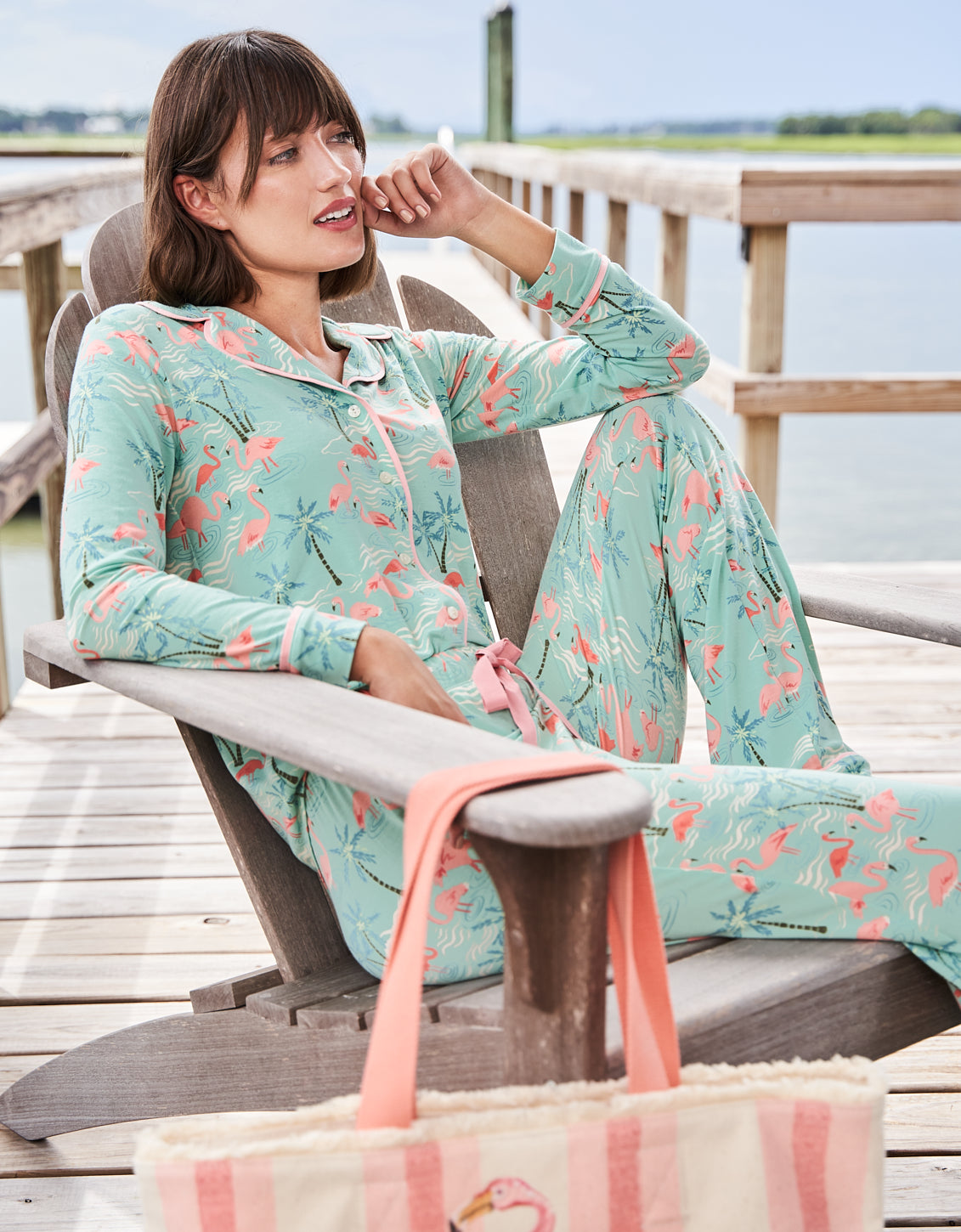  Pajama Pant Flamingos