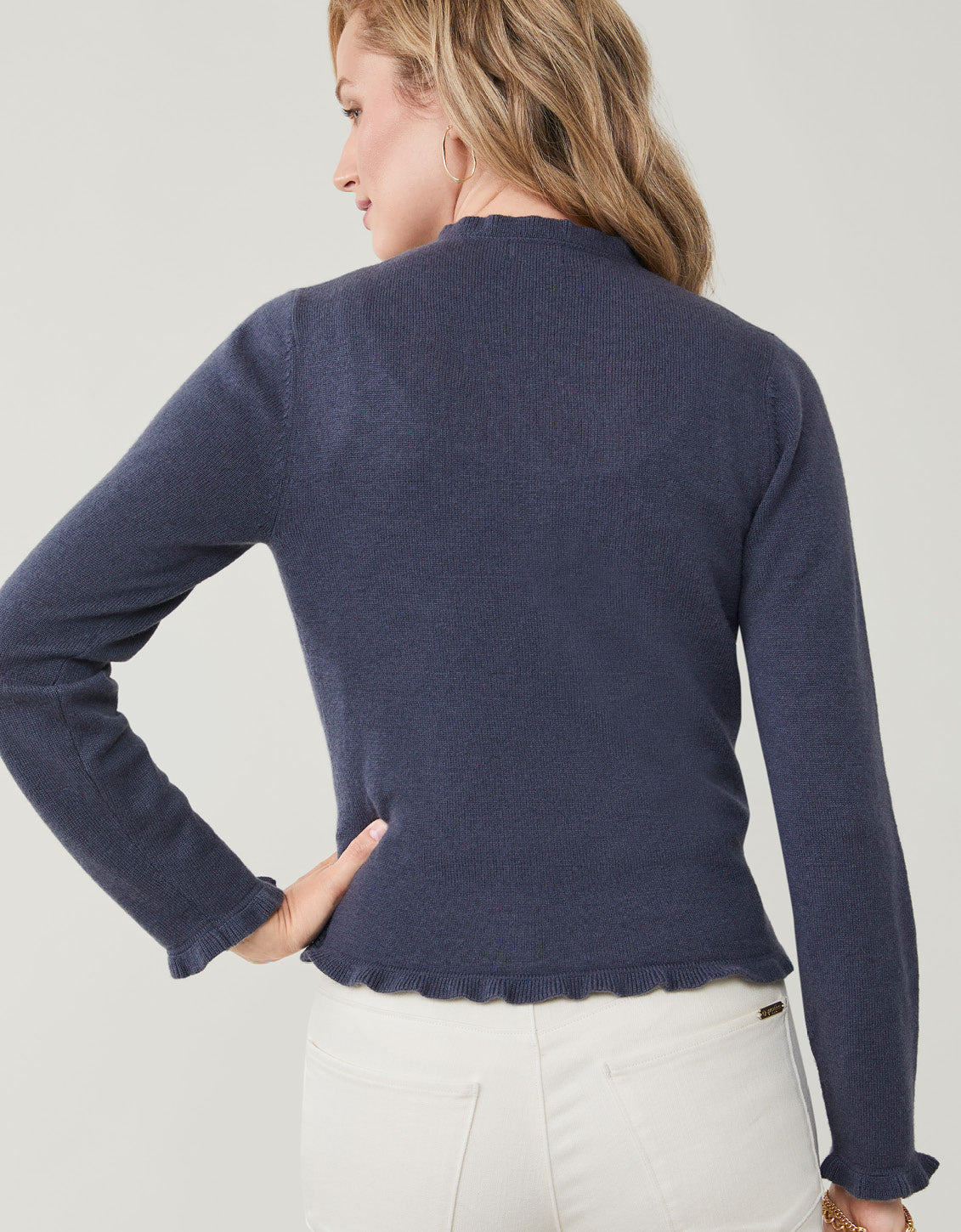  Clara Convertible Cardigan Deep Slate